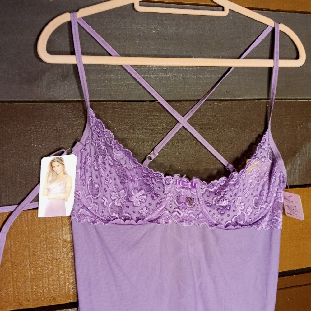 NWT Sexy XXL Lover's Lane Lilac Lace Gorgeous Lingerie - Picture 8 of 14